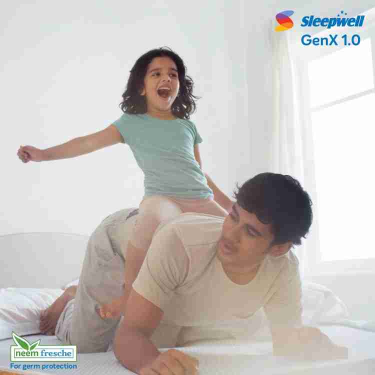 Sleepwell GenX P 1.0 Resitech Foam 6 inch Double PU Foam