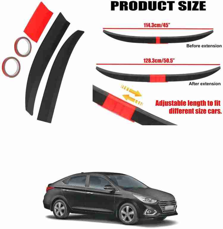 Cheap Car Tiny Tail Wing Black ABS Mini Rear Wing Spoiler