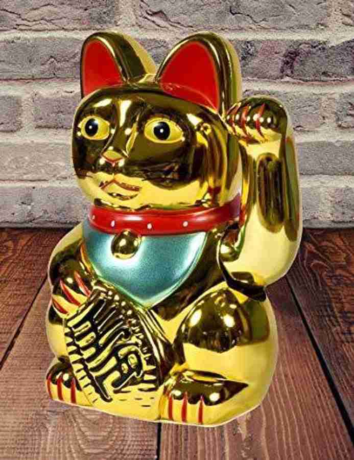 VibeX Feng Shui Waving Cat Maneki Neko Lucky Cat Decorative