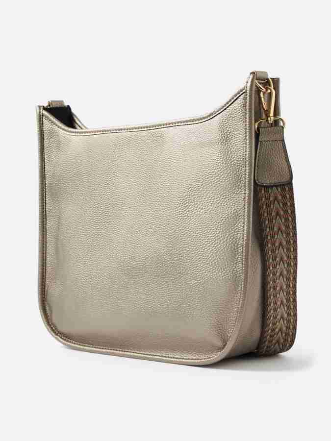 ACCESSORIZE LONDON Gold Sling Bag Women's Faux Leather Gold