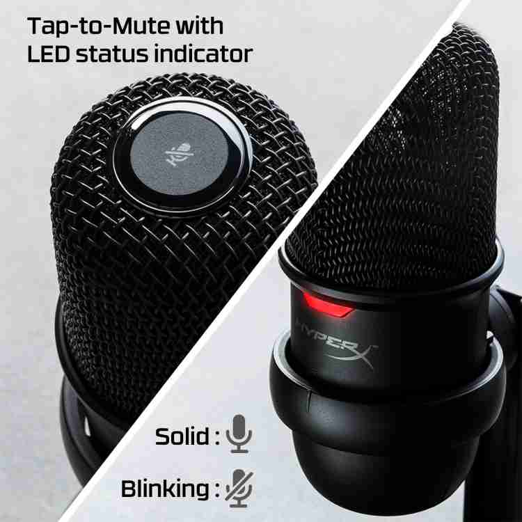 HyperX SoloCast - USB Condenser Gaming Microphone for PC, PS4, Mac,  Tap-to-Mute Sensor Microphone - HyperX 
