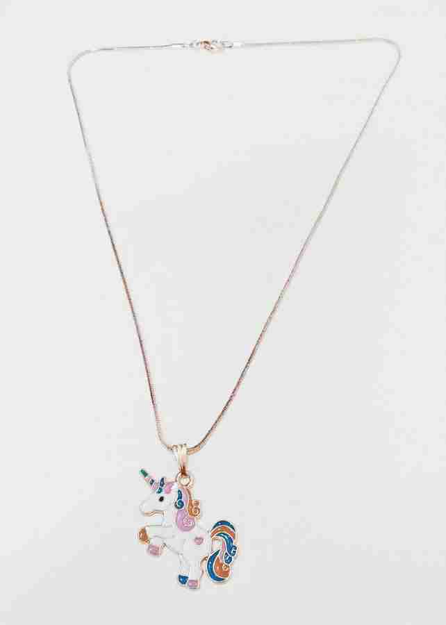 Unicorn shop charm necklace