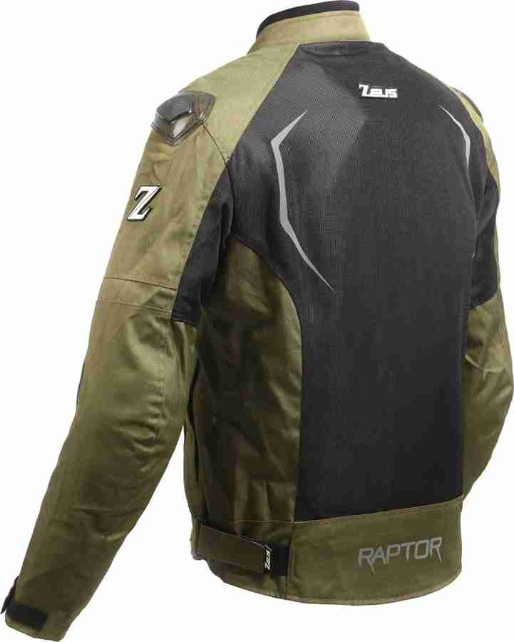 zeus motorcycle gear RAPTOR 5 OLIVE GREEN XXL Riding Protective Jacket Price in India Buy zeus motorcycle gear RAPTOR 5 OLIVE GREEN XXL Riding Protective Jacket online at Flipkart