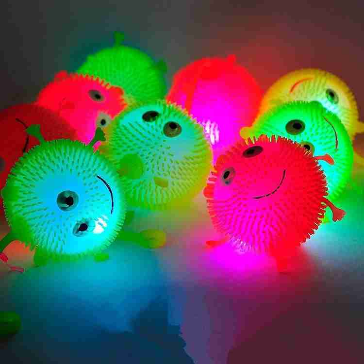 Rubber ball with light inside outlet