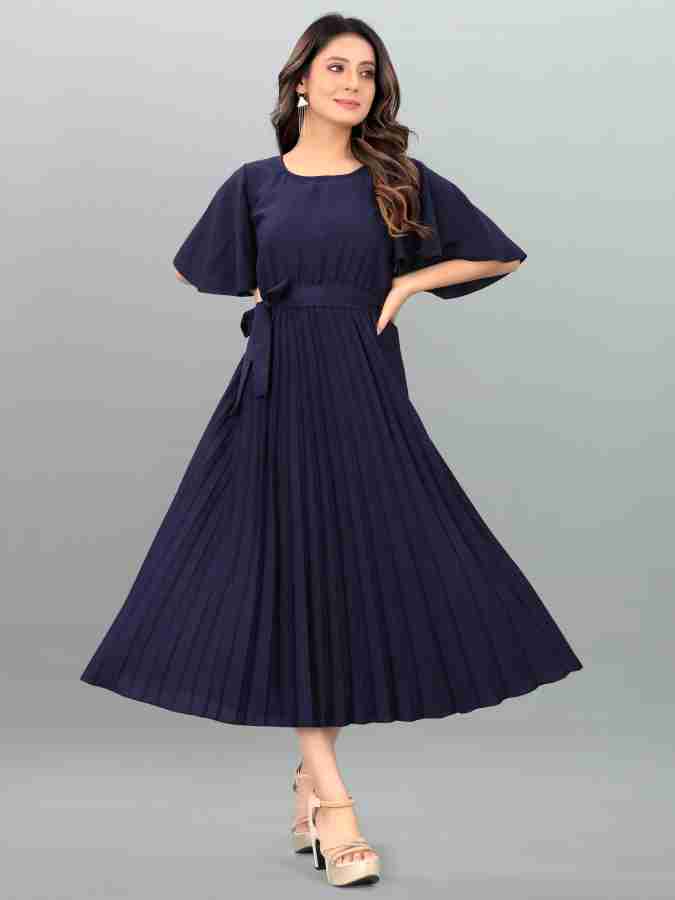 Dark blue frock design top