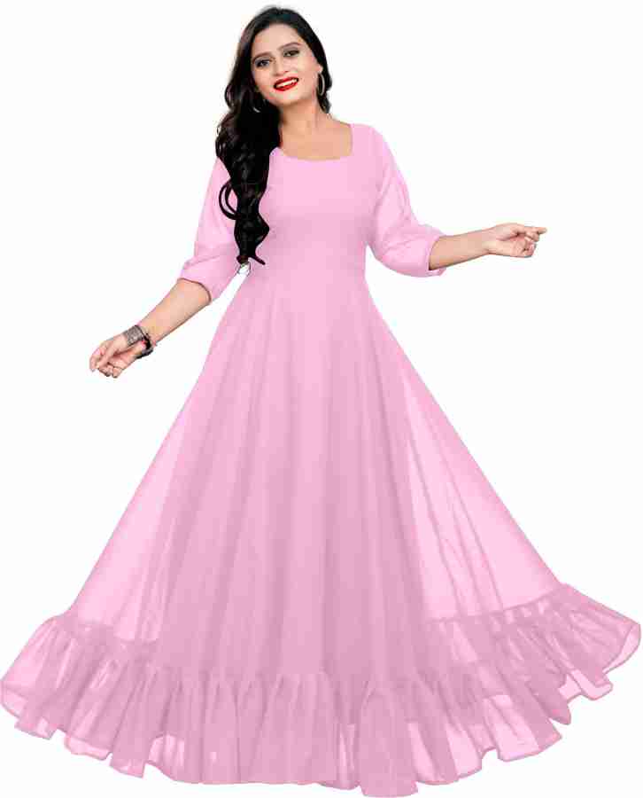 Pink hot sale frock women