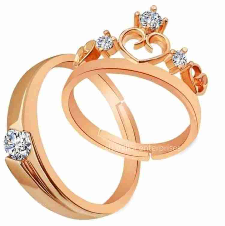 Queen and king crown rings new arrivals