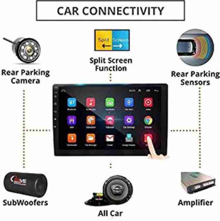 Wireless Apple CarPlay Dash Mount Portable Car Stereo, Android Auto,  9.33-Inch FHD Touchscreen Car Audio Receiver, Drivemate, Car Buddy with  Voice Control, AUX/AV IN/USB, AHD Rear View Camera 