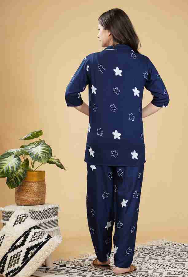 Buy Morrio Women Yellow Printed 100%Cotton Top and Pyjama Set (L) Online at  Best Prices in India - JioMart.