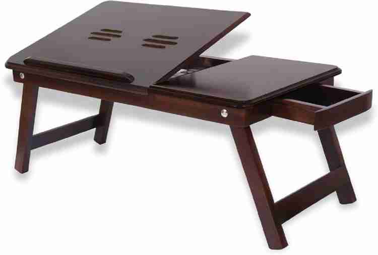 Wood portable store laptop table