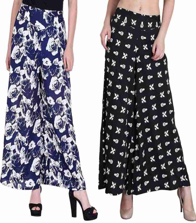 Laxmi Palazzo Pant For Women Regular Fit, Relaxed, Flared Women
