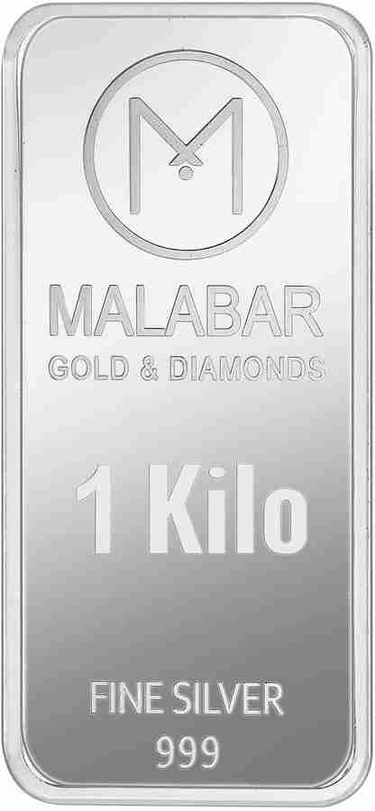 MALABAR GOLD DIAMONDS Silver Bar 24 999 K 1000 g Silver Bar Price in India Buy MALABAR GOLD DIAMONDS Silver Bar 24 999 K 1000 g Silver Bar Online