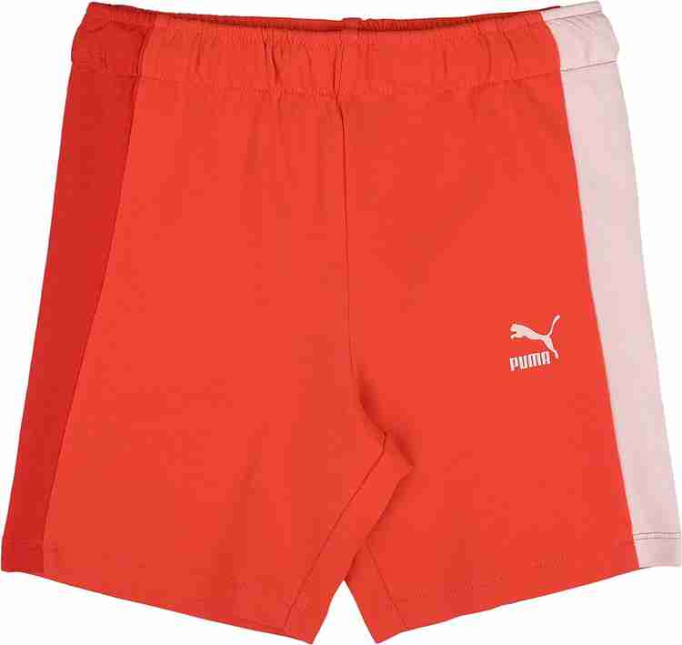 Puma shorts kids hot sale orange