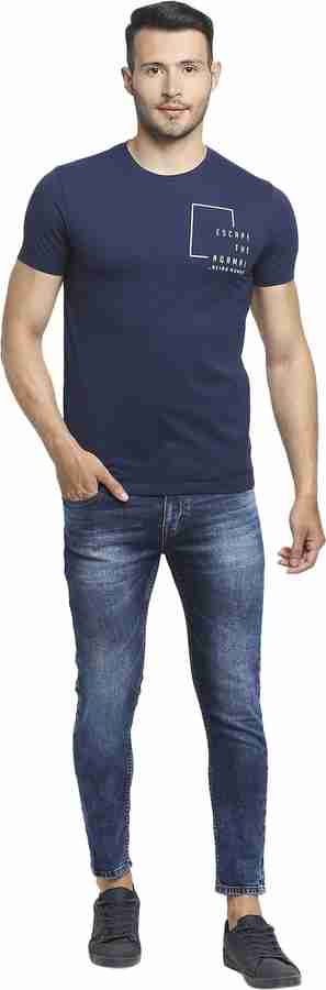 BEING HUMAN Solid Men Round Neck Navy Blue T Shirt Buy BEING HUMAN Solid Men Round Neck Navy Blue T Shirt Online at Best Prices in India Flipkart
