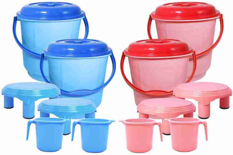 Pink bucket with lid deals