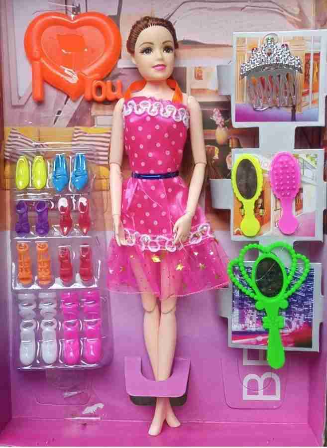 Doll Set with Moveable Arms & Legs for Girls with