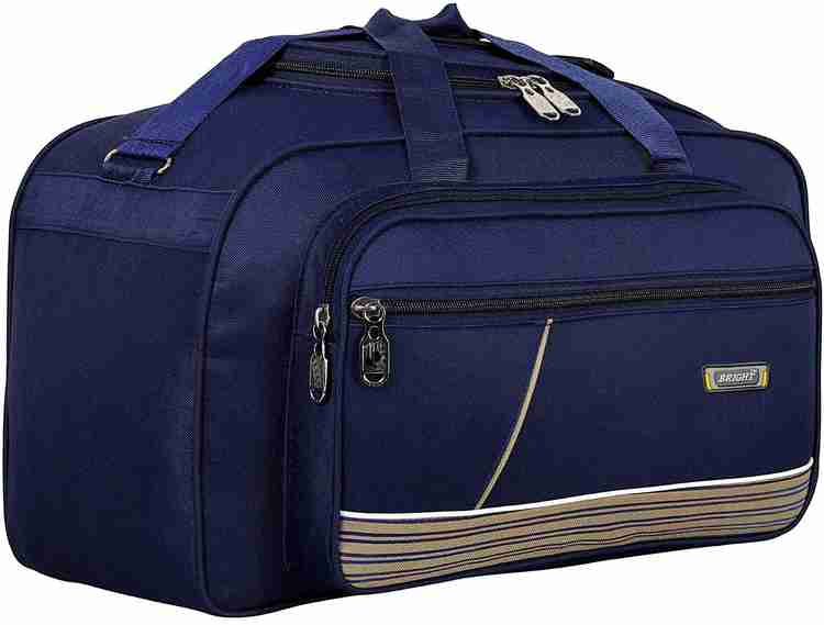 Bright Luggage Expandable Blue duffle bag Without wheel for travelling for men and women Duffel Without Wheels Navy Blue Price in India Flipkart