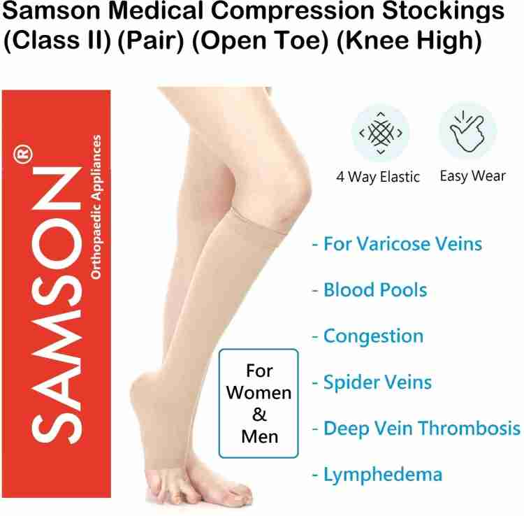 SAMSON Varicose Vein Stockings (Above Knee)(S,Size) Knee Support - Buy  SAMSON Varicose Vein Stockings (Above Knee)(S,Size) Knee Support Online at  Best Prices in India - Fitness