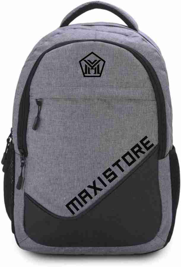 Grey colour shop school bag