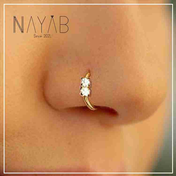 Plain nose ring gold clearance
