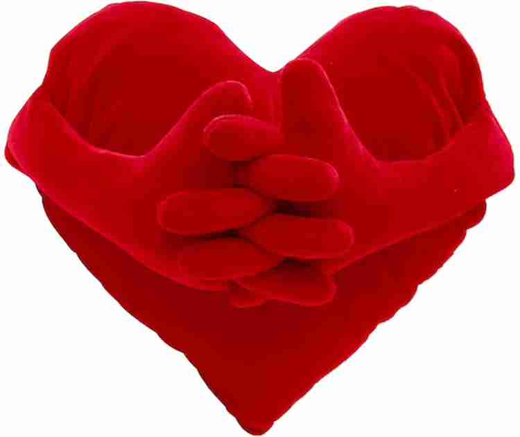 Heart shaped hotsell pillow with hands