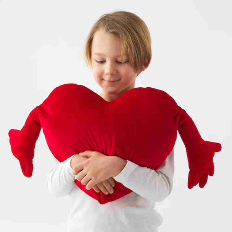 IKEA Soft Heart Shaped Pillow with Hands Gift for Valentines Day