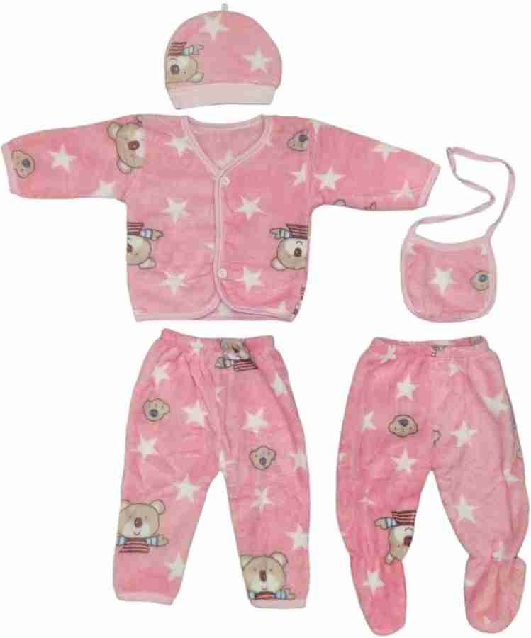 PADDY BABY Baby Boy s Girl s Woolen Winter Wear Clothes Set 0 3 months Pink Teddy Buy Baby Care Combo in India Flipkart