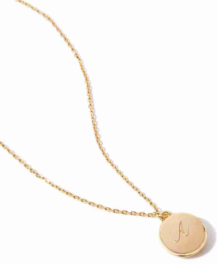 ACCESSORIZE LONDON Women s Real Gold Plated Initial Necklace Locket T Gold plated Plated Brass Necklace Price in India Buy ACCESSORIZE LONDON Women s Real Gold Plated Initial Necklace Locket T Gold pl...