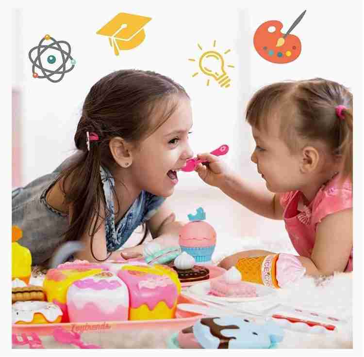 ToyTrends Realistic Sliceable Cake Pizza Cutting Toy for Girls
