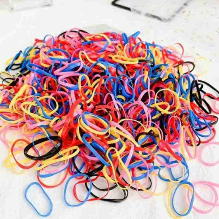 Qualité (Pack of 150) Multicolor Disco Ponytail Hair Rubber Band Holder for  Women Rubber Band Price in India - Buy Qualité (Pack of 150) Multicolor  Disco Ponytail Hair Rubber Band Holder for