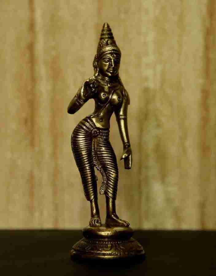 Kartique Brass Dancing Apsara Lady Statue Idol Showpiece for Home Decor  Beautiful Dancing Ladies Height Height 11 Inch Multicolor Size : Medium