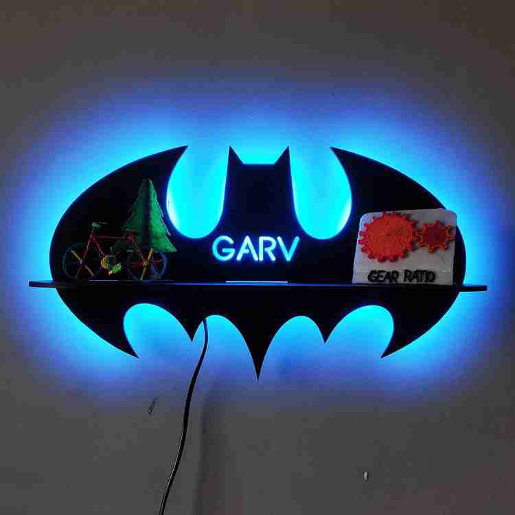 Trigica Batman 3D Modern LED Light Wall Hanging Art for Living