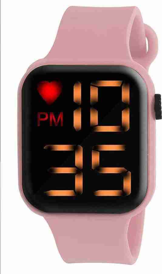 Pink online digital watch
