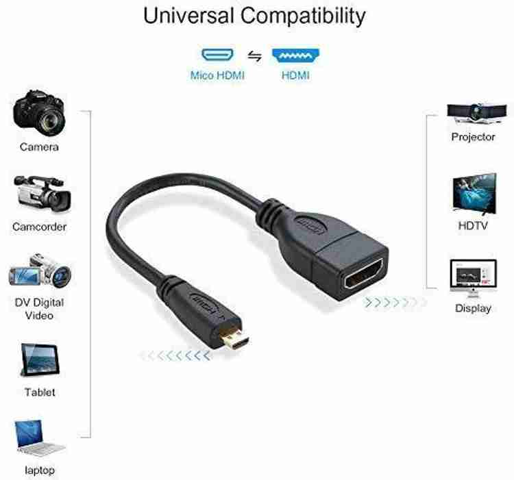 Tobo HDMI Cable 0.15 m Mini HDMI Male to HDMI Female Gold platted