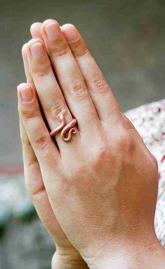 Mother Tradition Consecrated Snake Ring Medium Copper Copper
