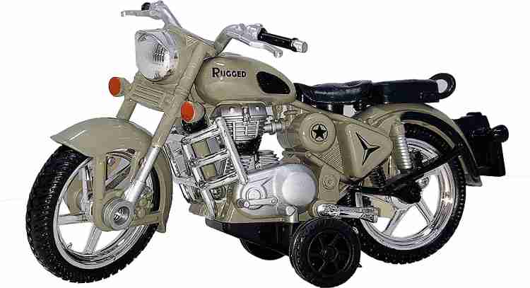 littlewish Attractive Pull Back Rugged Bullet Bike Toy Scale Model