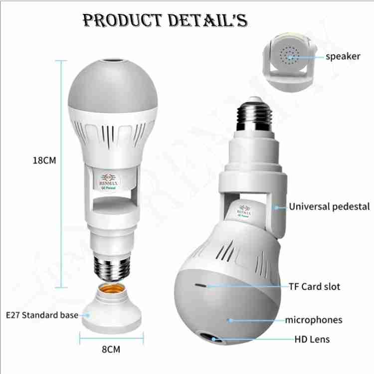 Led bulb camera top