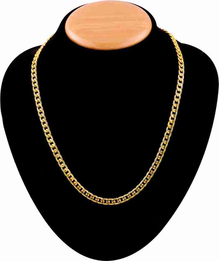 brado jewellery Combo of 2 Gram Gold plated Chain For Boys and Man Gold plated Plated Alloy Stainless Steel Chain Price in India Buy brado jewellery Combo of 2 Gram Gold plated