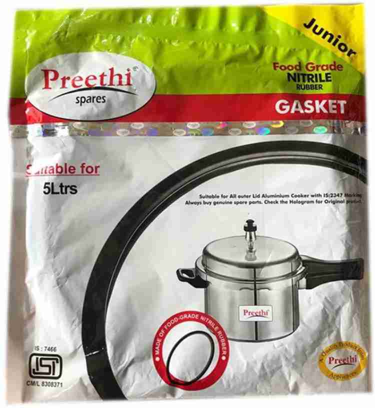 Preethi 5ltr gasket 240 mm Pressure Cooker Gasket Price in India Buy Preethi 5ltr gasket 240 mm Pressure Cooker Gasket online at Flipkart