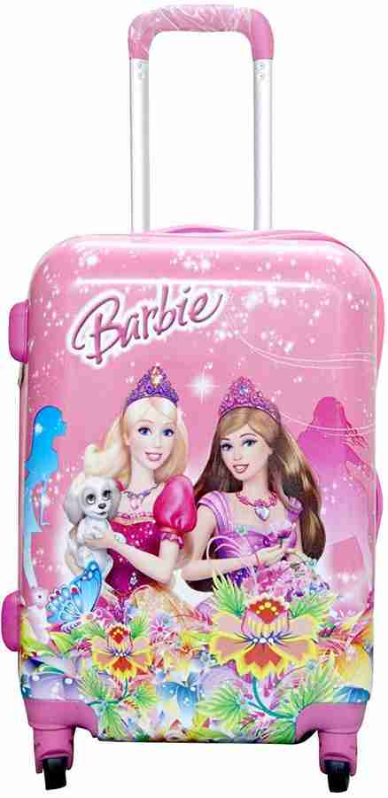 Swarn Products Taj Barbie Printed Suitcase Trolley Bag for Kids