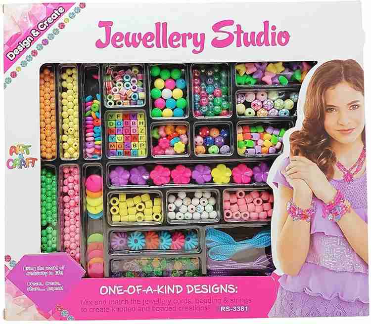 TEMSON Jewellery Making Kit for Kids Art and Craft Set Creative Design Set for Girls Jewellery Making Kit for Kids Art and Craft Set Creative Design Set for Girls shop