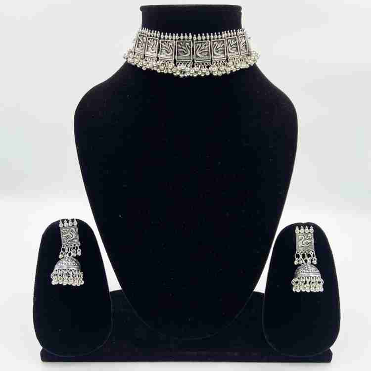 GLAMULET JEWELS Alloy Silver Jewellery Set Price in India Buy GLAMULET JEWELS Alloy Silver Jewellery Set Online at Best Prices in India Flipkart