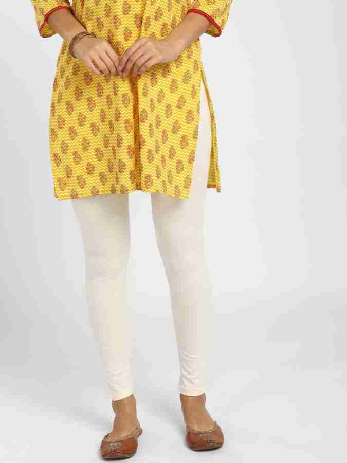 Cotton Ankle Leggings - Yellow Gold