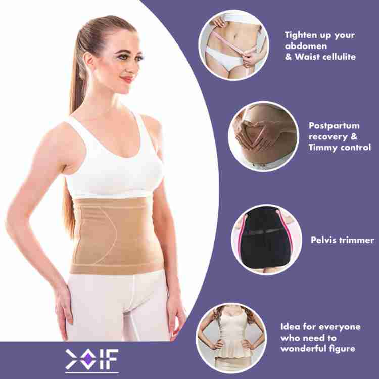 COIF Body Shapewear & Tummy Shaper Belt for Women & Men Used for Postpartum  Recovery, Weight Loss, Muscle Toning, Fitness Exercise, Workout, Back  Support, Gym, Yoga (5 Meter, Black) : : Clothing