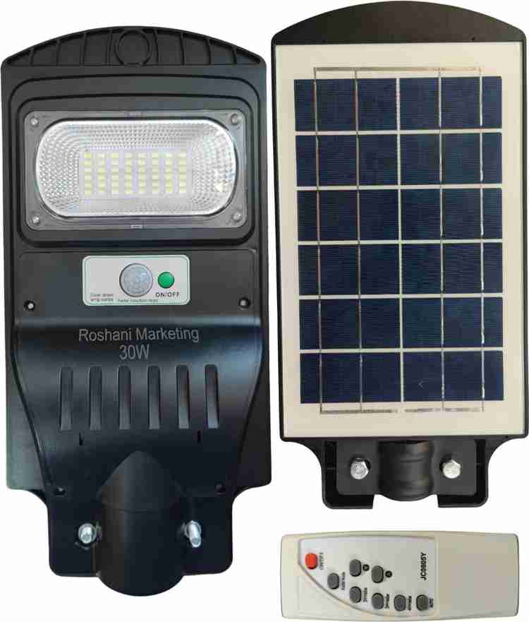 Solar light with inbuilt battery outlet