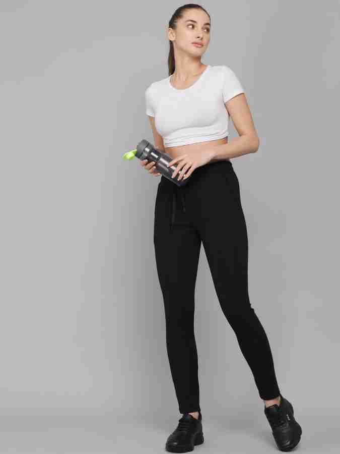 Kushi flyer Solid Women Black Track Pants - Buy Kushi flyer Solid Women  Black Track Pants Online at Best Prices in India