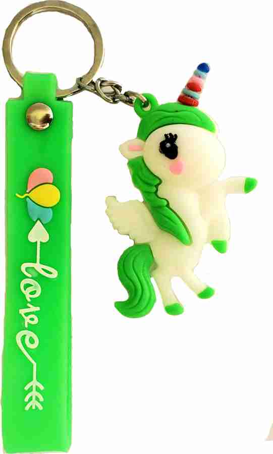 Rubber band keychain top
