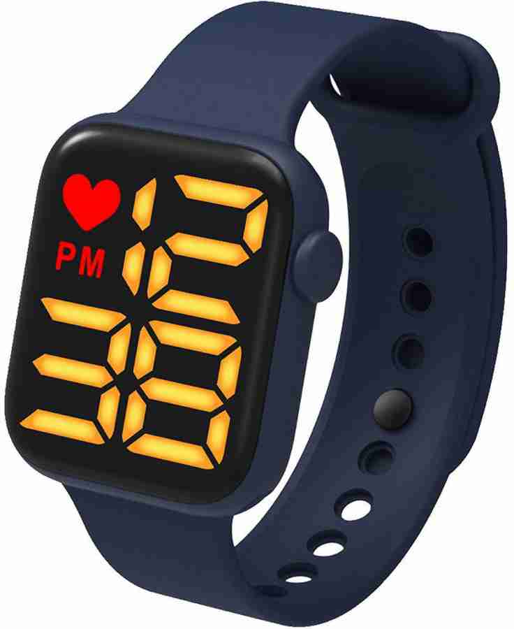 Navy blue hot sale digital watch