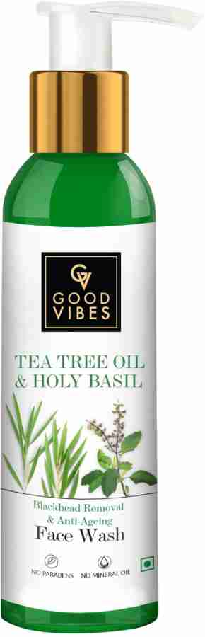 GOOD VIBES Tea Tree Oil Holy Basil Blackhead Removal Anti