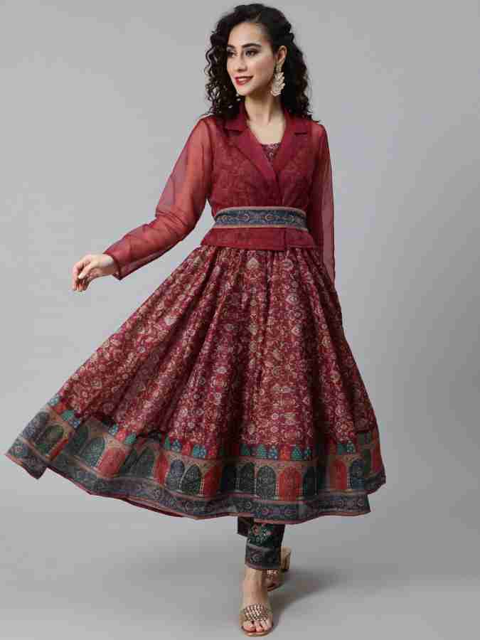 Aks anarkali kurta hotsell